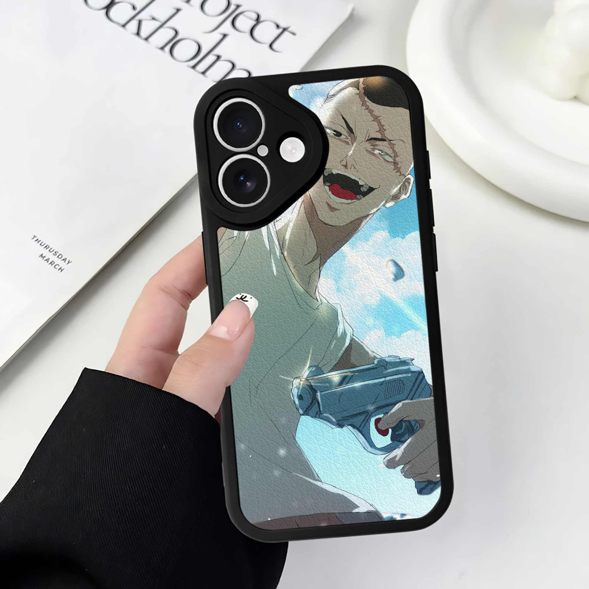 （画像用） 東京リベンジャーズ Tokyo Revengers 【iPhone 16シリーズ対応】シリコンスマホケース（レザー調） 材質：シリコン